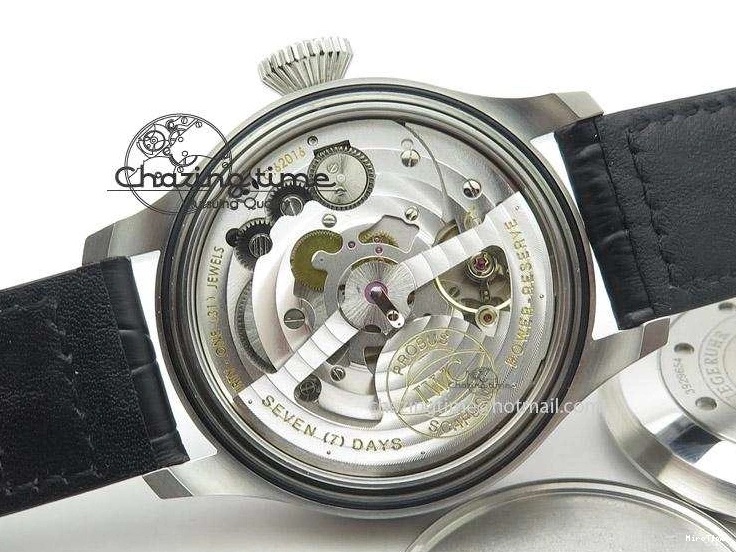 MIROTIME 0401 Timeless Big Pilot Real PR IW500901 ZF 1:1 Best Edition On Black Leather Strap A 7340